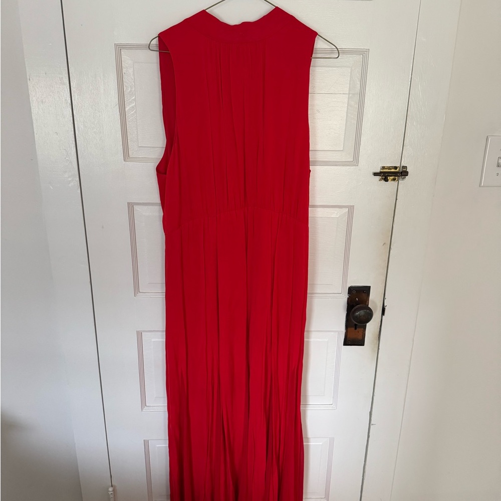 Alice + Olivia Vibrant Red Maxi Dress